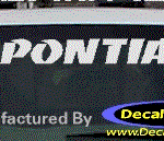 DC07149 Pontiac Decal w/Symbol