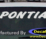 DC07150 Pontiac Decal w/Symbol