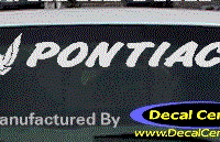 DC07150 Pontiac Decal w/Symbol 