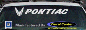 DC07150 Pontiac Decal w/Symbol