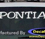 DC07151 Pontiac Decal w/Symbol