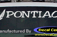 DC07151 Pontiac Decal w/Symbol 