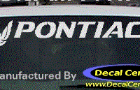 DC07152 Pontiac Decal w/Symbol 
