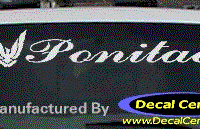 DC07153 Pontiac Decal w/Symbol 