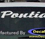 DC07154 Pontiac Decal w/Symbol