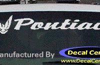 DC07154 Pontiac Decal w/Symbol 