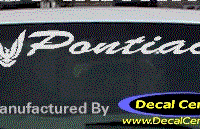 DC07155 Pontiac Decal w/Symbol 