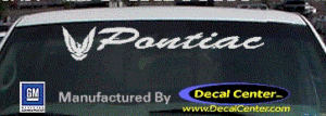 DC07155 Pontiac Decal w/Symbol