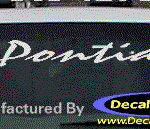 DC07156 Pontiac Decal w/Symbol