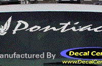DC07156 Pontiac Decal w/Symbol 