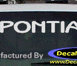 DC07157 Pontiac Decal w/Symbol