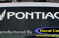 DC07157 Pontiac Decal w/Symbol 
