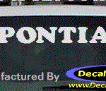 DC07158 Pontiac Decal w/Symbol