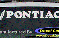 DC07158 Pontiac Decal w/Symbol 