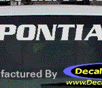 DC07160 Pontiac Decal w/Symbol