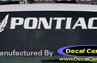 DC07160 Pontiac Decal w/Symbol 