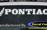 DC07161 Pontiac Decal w/Symbol 