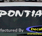 DC07162 Pontiac Decal w/Symbol