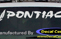 DC07162 Pontiac Decal w/Symbol 