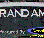 DC07163 Pontiac Grand Am Decal