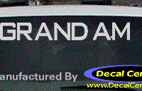 DC07163 Pontiac Grand Am Decal 