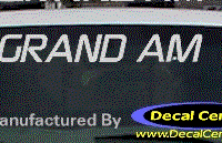 DC07164 Pontiac Grand Am Decal 