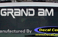 DC07165 Pontiac Grand Am Decal 