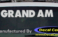 DC07166 Pontiac Grand Am Decal 