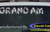 DC07169 Pontiac Grand Am Decal 