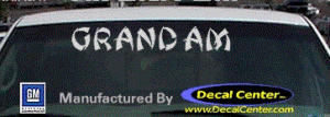DC07169 Pontiac Grand Am Decal