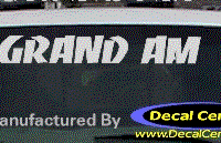 DC07170 Pontiac Grand Am Decal 
