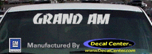 DC07170 Pontiac Grand Am Decal