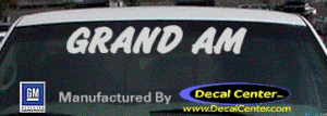 DC07171 Pontiac Grand Am Decal