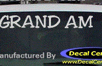 DC07172 Pontiac Grand Am Decal 