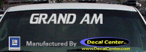 DC07173 Pontiac Grand Am Decal