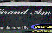 DC07174 Pontiac Grand Am Decal 