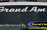 DC07175 Pontiac Grand Am Decal 