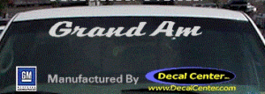 DC07175 Pontiac Grand Am Decal