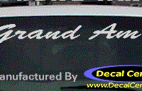 DC07176 Pontiac Grand Am Decal 