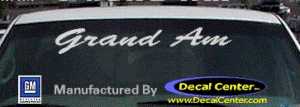 DC07176 Pontiac Grand Am Decal