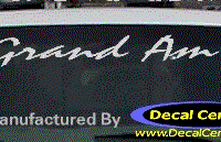DC07177 Pontiac Grand Am Decal 
