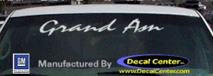 DC07177 Pontiac Grand Am Decal