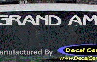 DC07178 Pontiac Grand Am Decal 