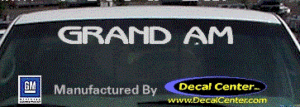 DC07178 Pontiac Grand Am Decal