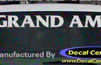 DC07180 Pontiac Grand Am Decal 