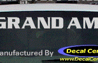 DC07181 Pontiac Grand Am Decal 