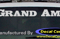DC07182 Pontiac Grand Am Decal 