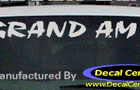 DC07183 Pontiac Grand Am Decal 