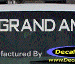 DC07184 Pontiac Grand Am Decal w/Arrowhead