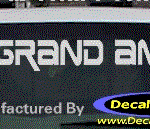 DC07186 Pontiac Grand Am Decal w/Arrowhead